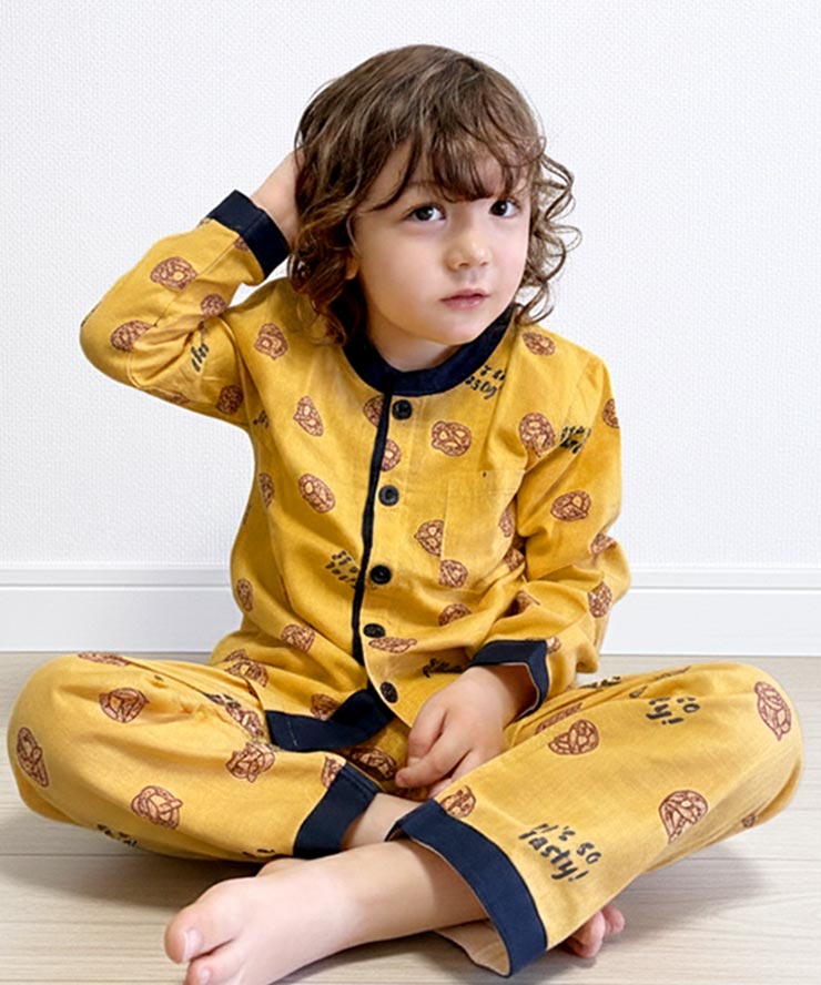 パジャマ 男の子 綿 ダブルガーゼ ルームウェア 綿100 コットン 肌に