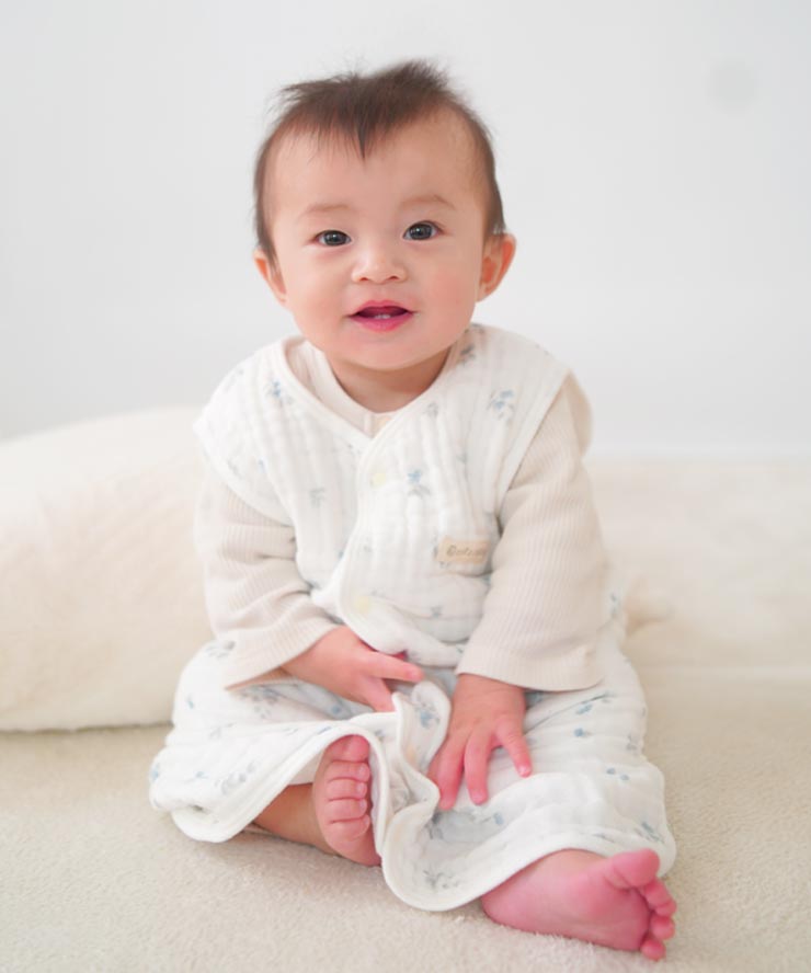 ベビー（赤ちゃん） キッズ（男の子 女の子） 6重ガーゼ スリーパー 綿