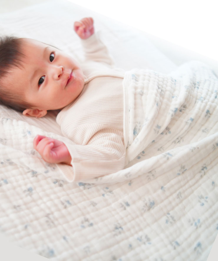 ベビー・赤ちゃん キッズ 6重ガーゼ 秋 おくるみ／ひざ掛け