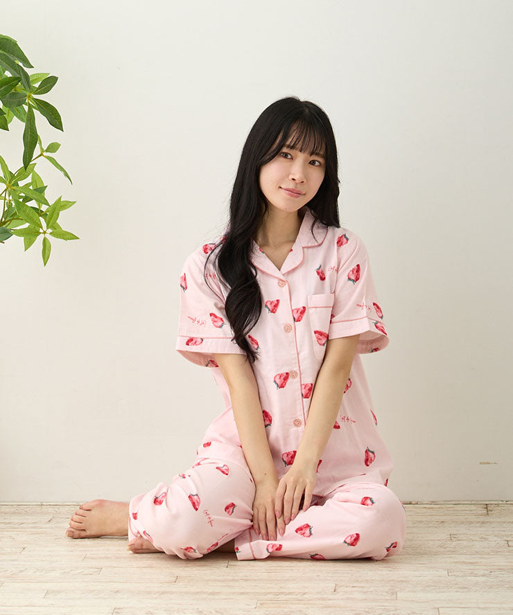 【新品未使用　半袖Mサイズパジャマ】 Amazon | [レモンツリーセブン] パジャマ レディース 半袖