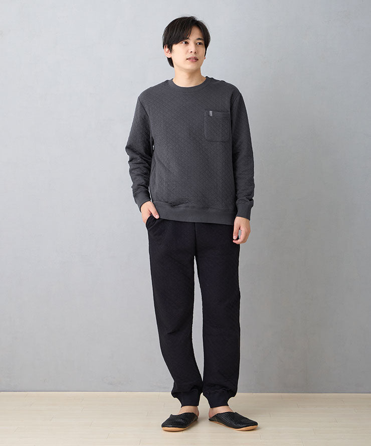 ダークグレー×ブラック (身長176cm/M着用)