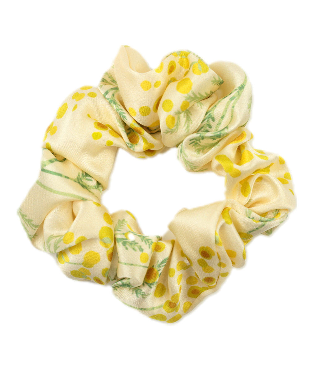 エルメス シルク　シュシュ イエロー　ヘアゴム　リボン　ブレスレット　黄色 シルクリボンシュシュ 2WAYタイプ｜フー トウキョウ / Foo