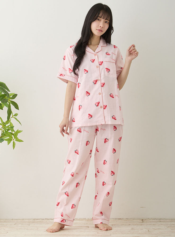 パジャマ レディース 綿 長袖 コットン M L XL 母の日 綿100