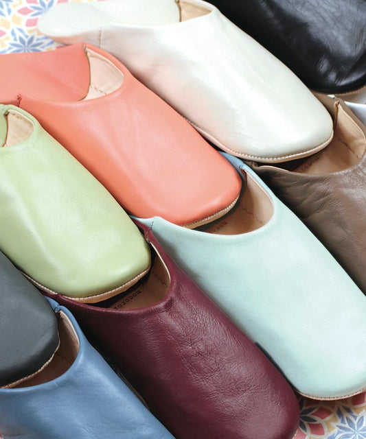 mocororo モコロロ モロッコバブーシュ プレーン レディース・メンズ